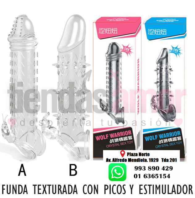 FUNDA TEXTURIZADA CON ESPUELAS - WOLF WARRIOR 993890429